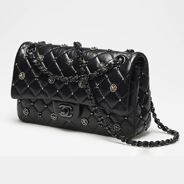 【シャネル コピー】クラシック ハンドバッグ CC クリスタル ブラック A01112B0762194305